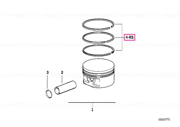 Kit reparatie segmenti piston 79,985MM(0) - BMW Mai ieftin