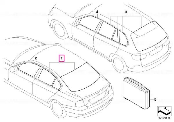 Folie parasolar E90-20-H - BMW Retur gratuit
