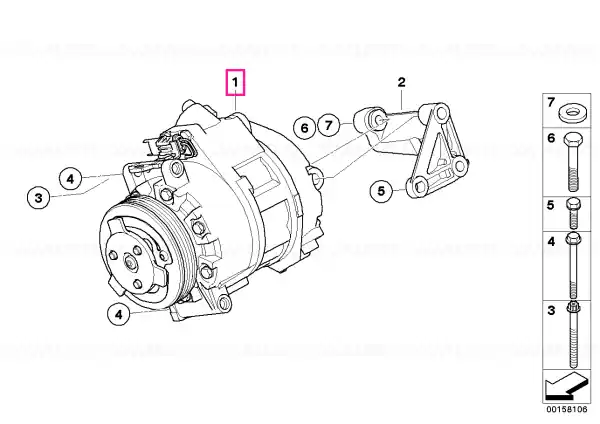 Compresor aer condiționat M57N2 - BMW Ofertă