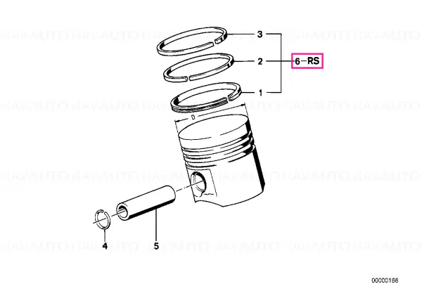 Plată securizată Kit reparatie segmenti piston 89,22MM 89,22MM(+0,25) - BMW