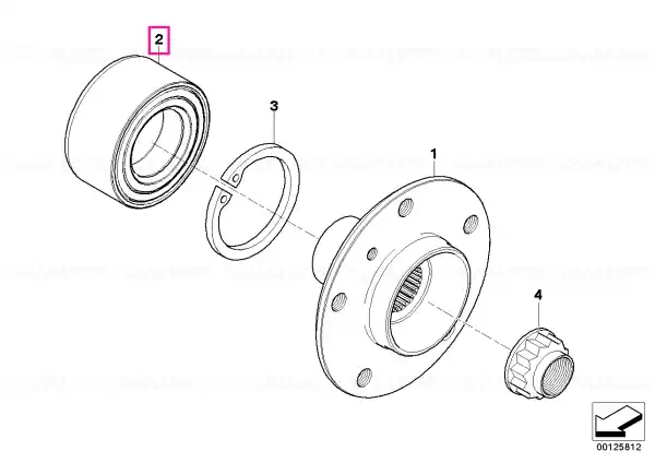 Rulment radial, 51X96X50 - BMW Cumpără online