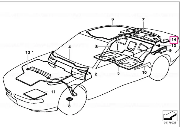 Plată securizată Izolare fonică - BMW