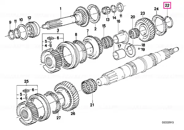 Ofertă limitată Inel elastic 36,5X2,0 - BMW