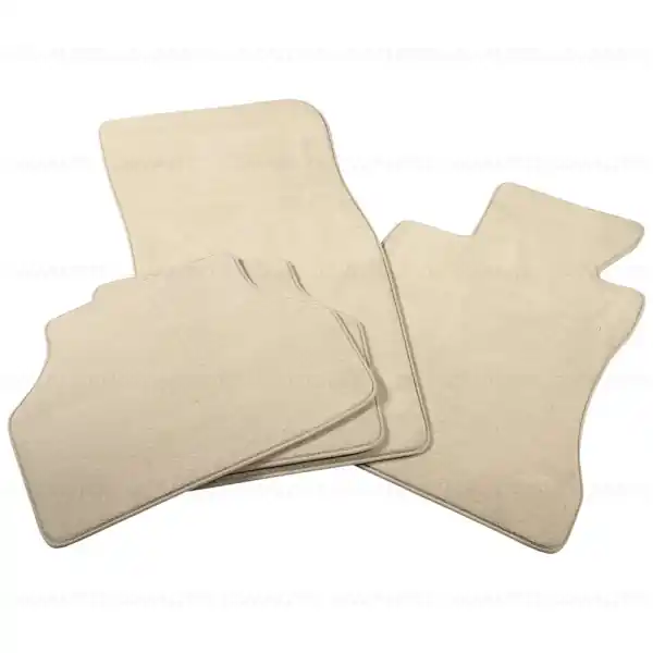 Popular Set covorase fata/spate, Velur, Bej (CreamBeige) - BMW Seria 5 E60