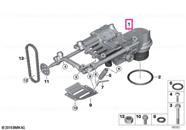 Calitate înaltă Pompă ulei cu filtru ulei - BMW