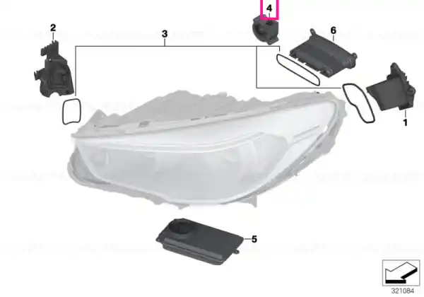 LED fan, left - BMW Preț redus