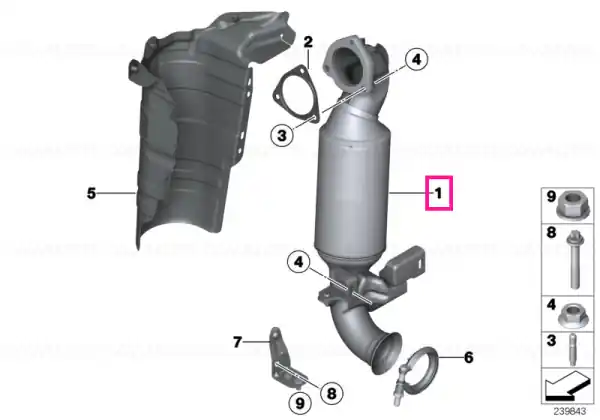 RP-catalytic converter - BMW - Mini Transport gratuit