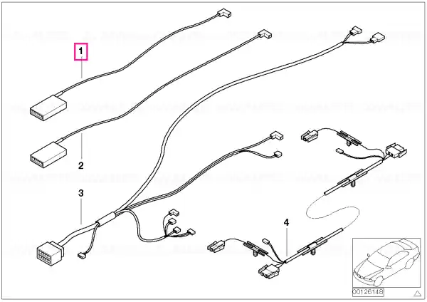 Preferatul clienților Wiring harness, rear window heating - BMW