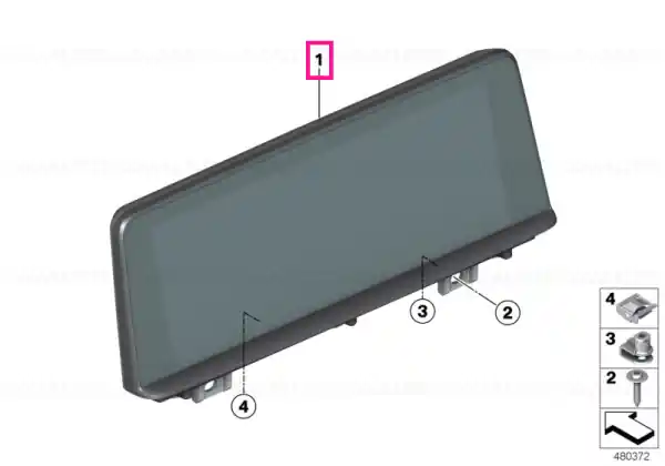 Central information display 6,5" - BMW Plată securizată