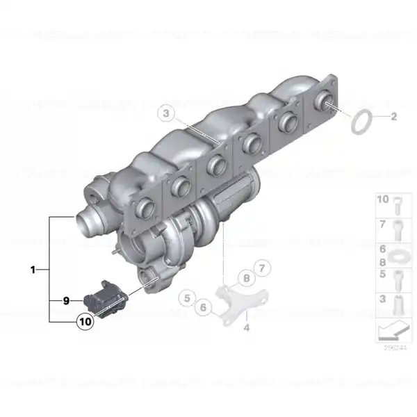 Calitate înaltă Turbina BMW Seria 1 E82, E88, F20, F21 - 135i, M135i, M135iX; Seria 3 E90, E91, E92, E93, F30 - 335i, 335xi, Hybrid 3