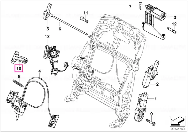 Right sliding piece - BMW Cel mai bun preț