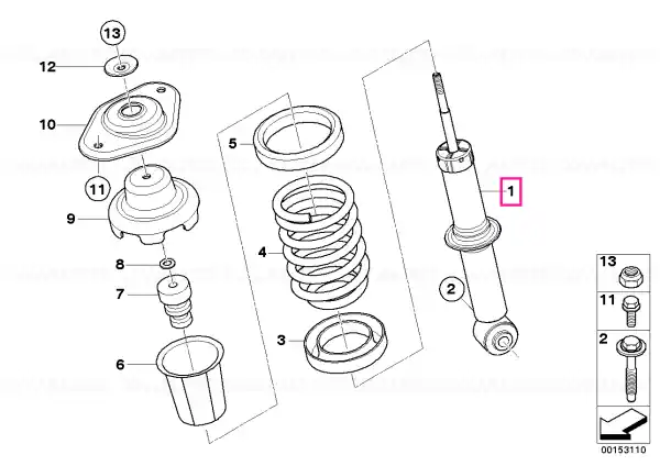 Arc strut spate - BMW - Mini Cel mai vândut