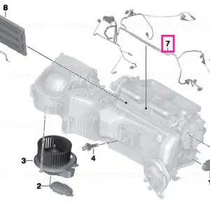 Wiring set, heater/air conditioning - BMW Mai ieftin