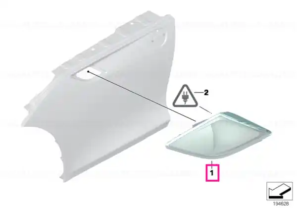 Additional turn indicator lamp, left - BMW Cumpără online