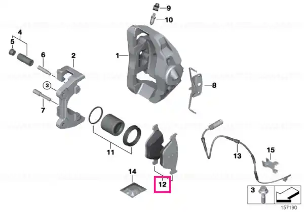 Kit reparație garnituri frână - BMW Ieftin