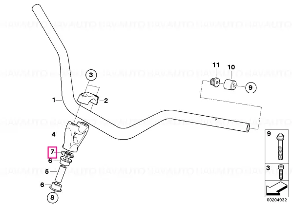 Șaibă - BMW Motorrad Livrare gratuită