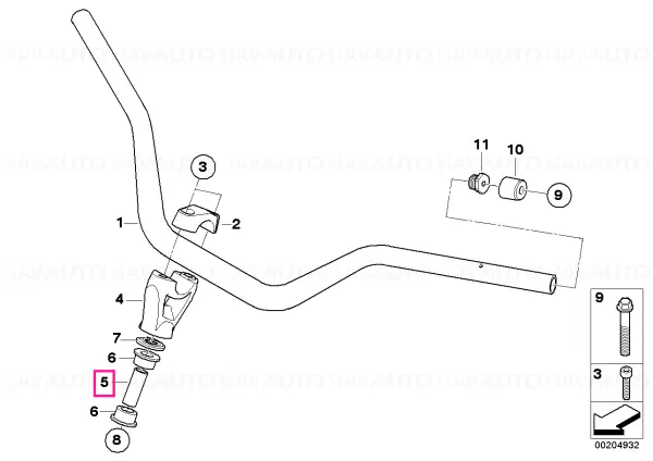 Preț mic Spacer - BMW Motorrad