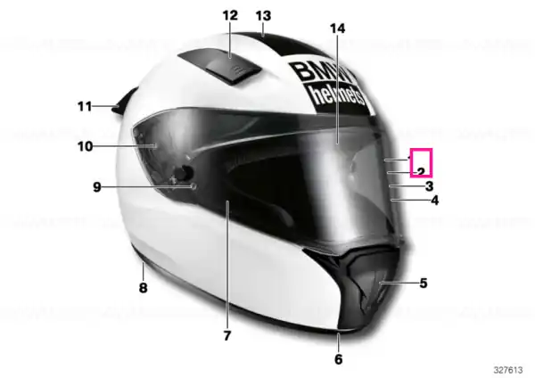 2D visor, Race/Sport, tinted - BMW Motorrad Ieftin