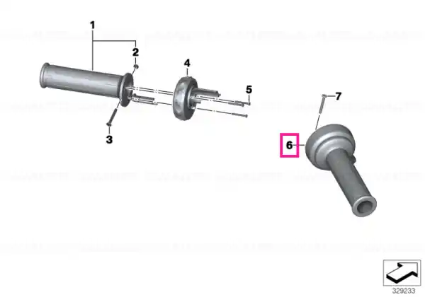 E-throttle grip - BMW Motorrad Transport gratuit