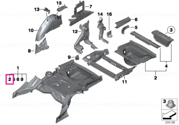Super ofertă Luggage-compartment floor, rear - BMW