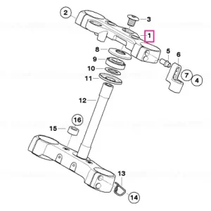 Upper fork cross brace - BMW Motorrad Chilipir