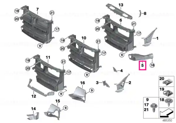 Air duct, brake, right M - BMW Ofertă limitată