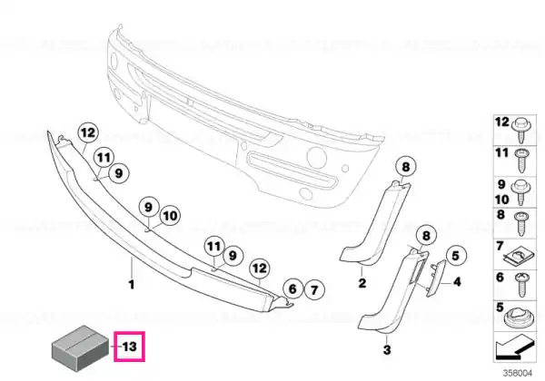 Set piese montaj spoiler față VALUE LINE - BMW - Mini Vezi acum