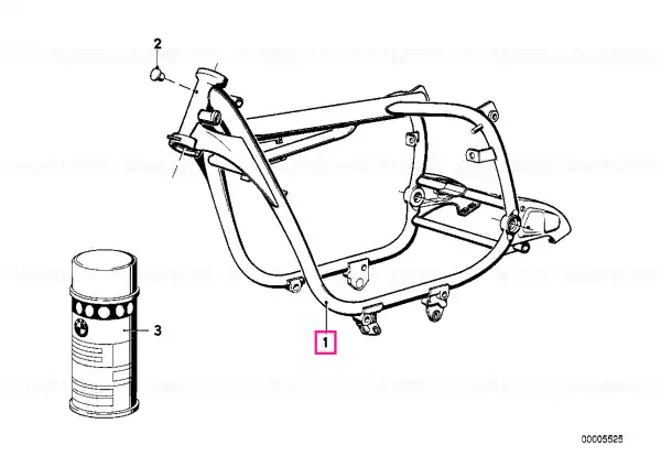 Noutate Front frame schwarz - BMW Motorrad