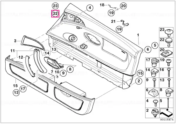 Clip, upper part - BMW - Mini Cumpără online
