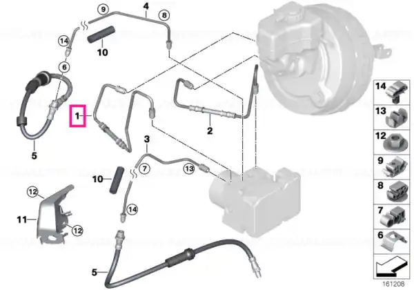 Conduită presiune M12/M12 - BMW Ofertă limitată