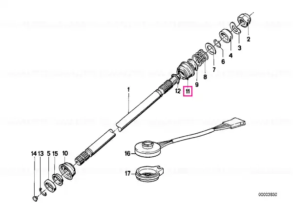 Retur ușor Steering spindle bearing - BMW