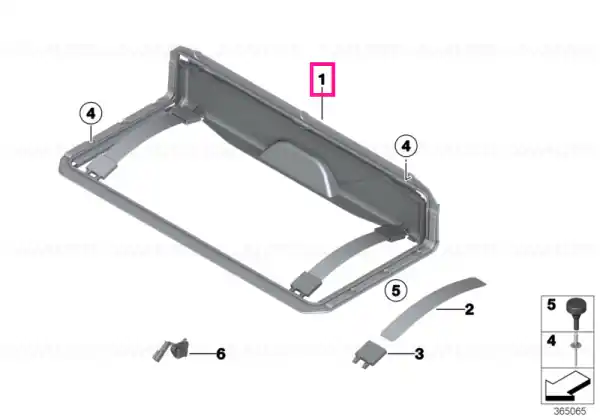 Retur ușor Folding top compartment - BMW