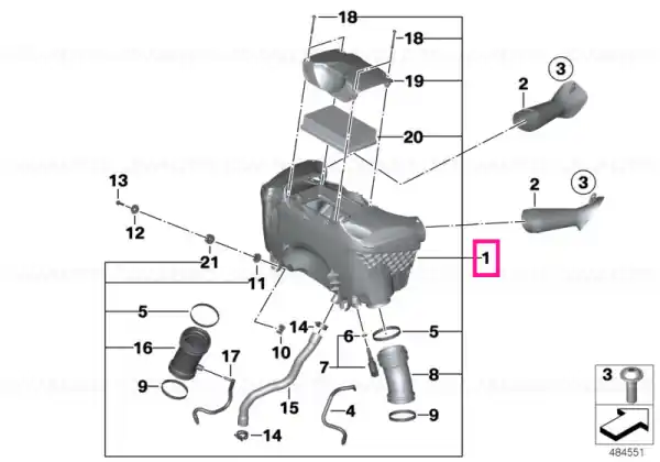 Intake silencer - BMW Motorrad Popular