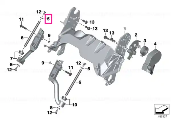 Bearing, linear guide - BMW Motorrad Chilipir