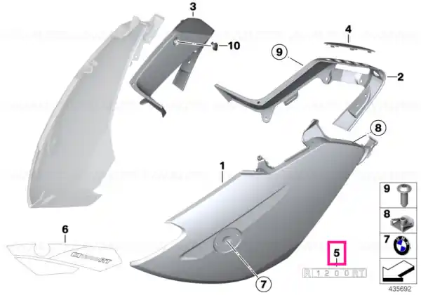 Reducere de preț Lettering 'saphirschw-granitgr.', left - BMW Motorrad