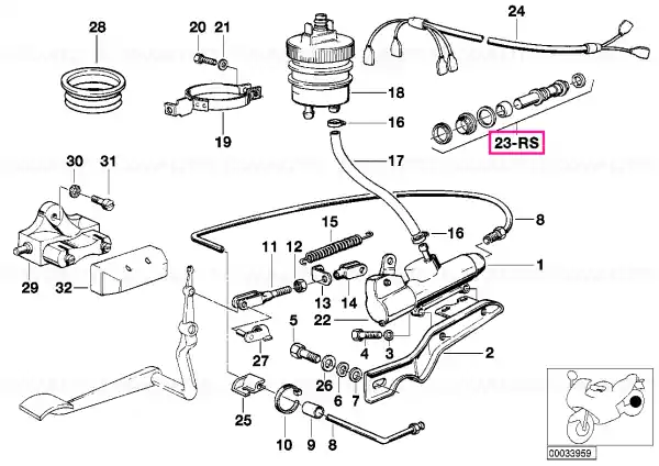 Disponibil imediat Kit reparatie cilindru master frana - BMW Motorrad