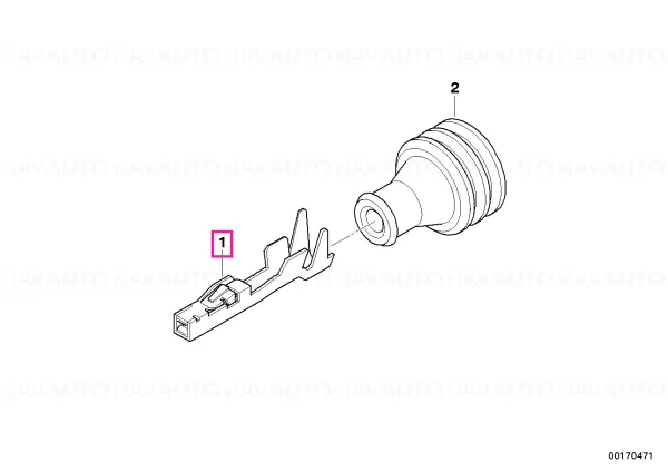 Terminal socket for MLK 1,2 0,25-0,5MM²/SN - BMW Reducere
