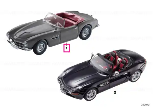 BMW miniature 507 Convertible 507 GRAU 43 Comandă acum