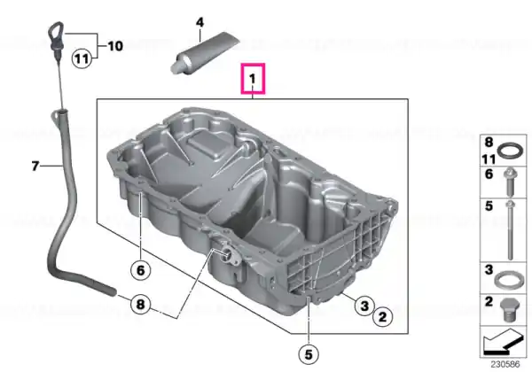 Oil pan - BMW - Mini Calitate înaltă