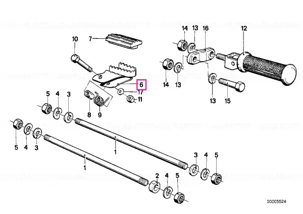 Ofertă de sezon Footrest, right - BMW Motorrad