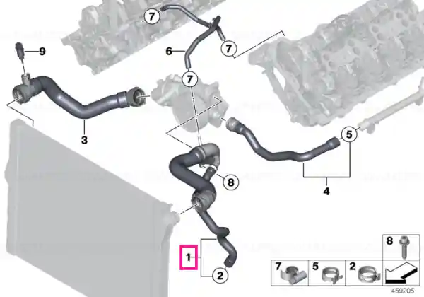 Furtun lichid racire - BMW Super ofertă