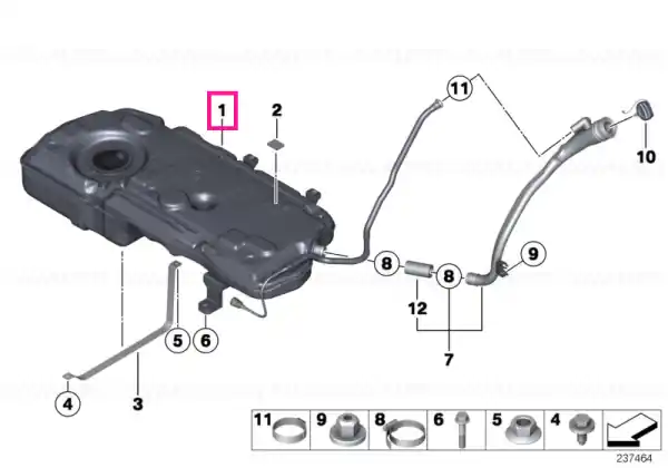 Plastic fuel tank - BMW - Mini Ofertă
