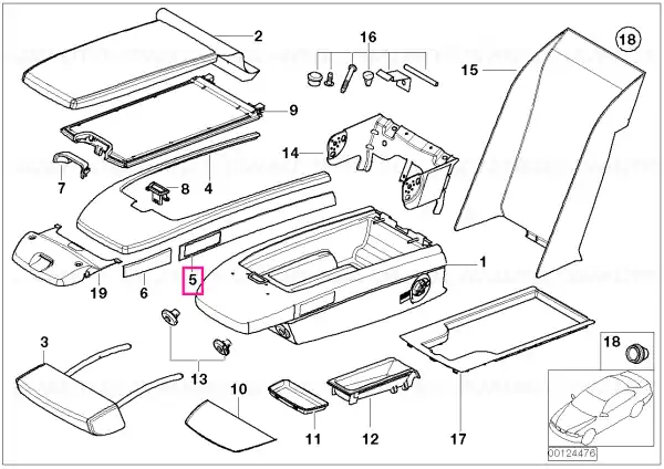 Premium Capac lateral dreapta, SPEC: SILBER - BMW