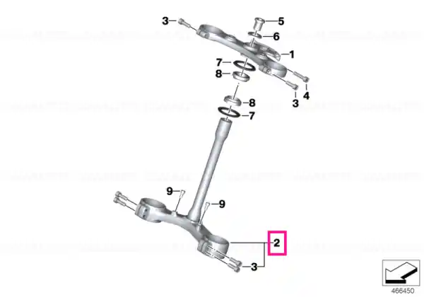 Lower fork cross brace - BMW Motorrad Cumpărături sigure