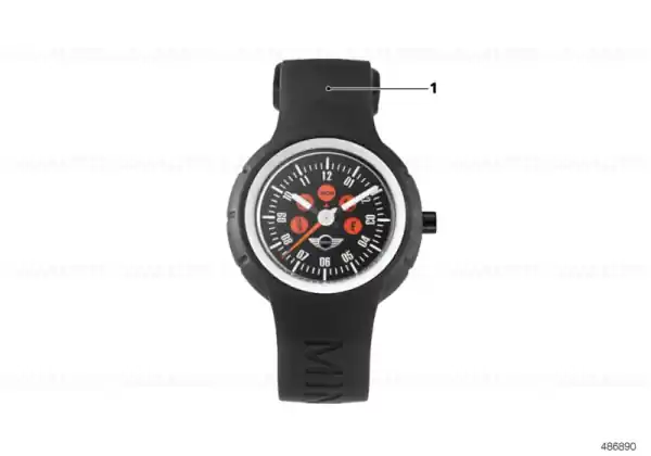 MINI wrist strap in silicone BLACK - BMW - Mini Ieftin