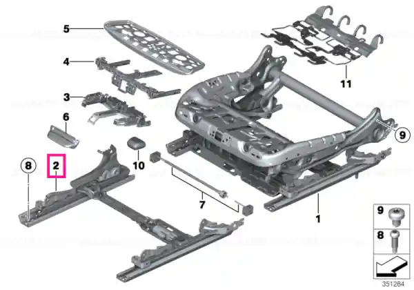 Ofertă de sezon Seat rail left - BMW