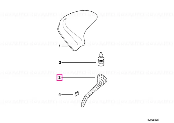 Promoție Tampon picior stanga - BMW Motorrad