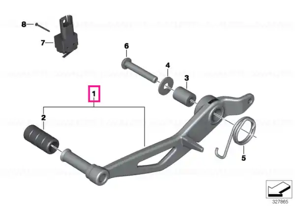 Brake pedal - BMW Motorrad Livrare gratuită
