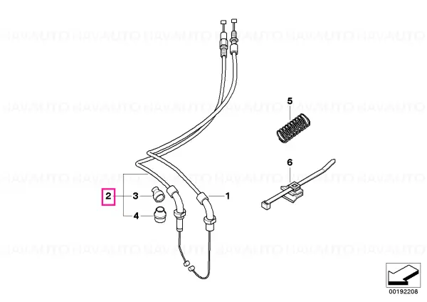 Cablu accelerator conector - BMW Motorrad Plată securizată