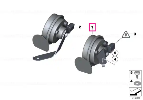 Reducere extra Horn, high pitch - BMW